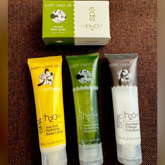 Four Disney H20+ Beauty travel size bathroom items ~ Unused - Picture 1 of 8